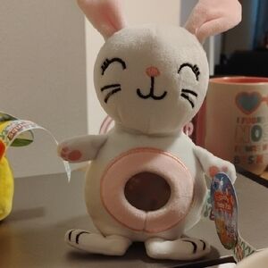White and Pink Bunny Plush Toy